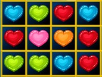 Hearts Blocks Collapse Puzzle Game