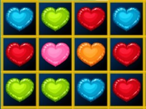 Hearts Blocks Collapse Puzzle Game