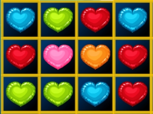 Hearts Blocks Collapse Puzzle Game