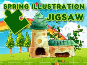 Spring Illustration Puzzle Online Game