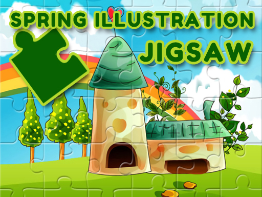 Spring Illustration Puzzle Online Game