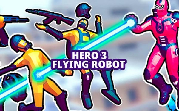 Hero 3: Flying Robot - City Defender Online Arcade Game