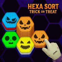 Hexa Sort Trick or Treat Online Puzzle Game