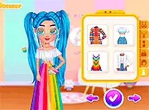 Rainbow Wardrobe Styling Game
