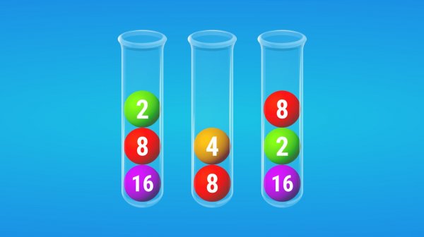 2048 in Flasks Puzzle Game