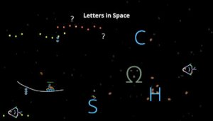 Letters in Space Online Arcade Game